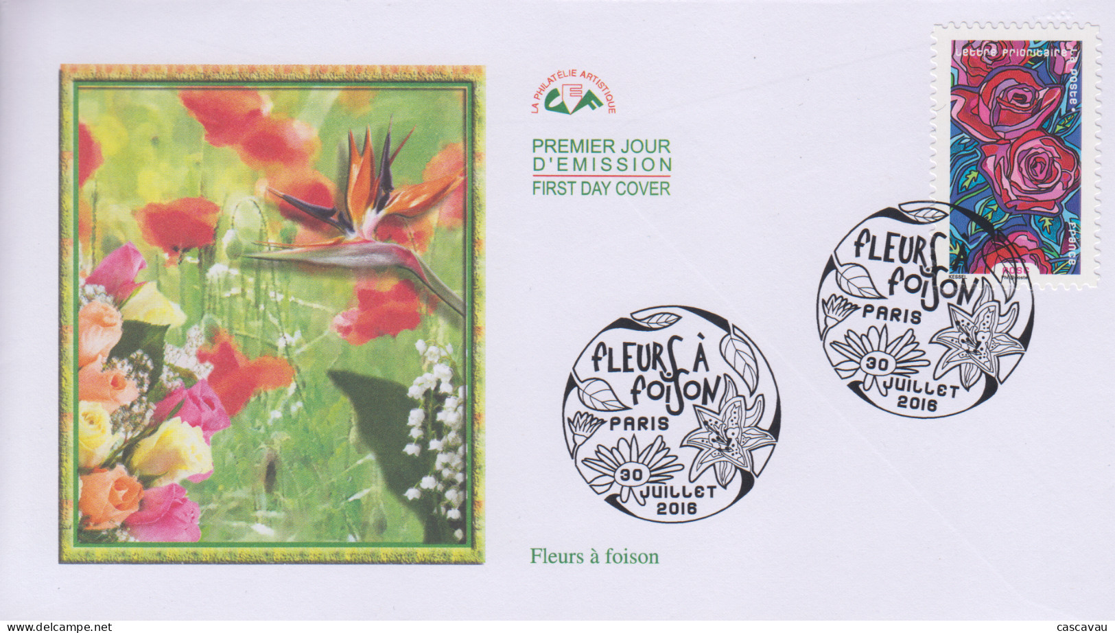 Enveloppe  FDC  1er  Jour   FRANCE    ROSE   Fleurs  à  Foison    2016 - 2010-2019