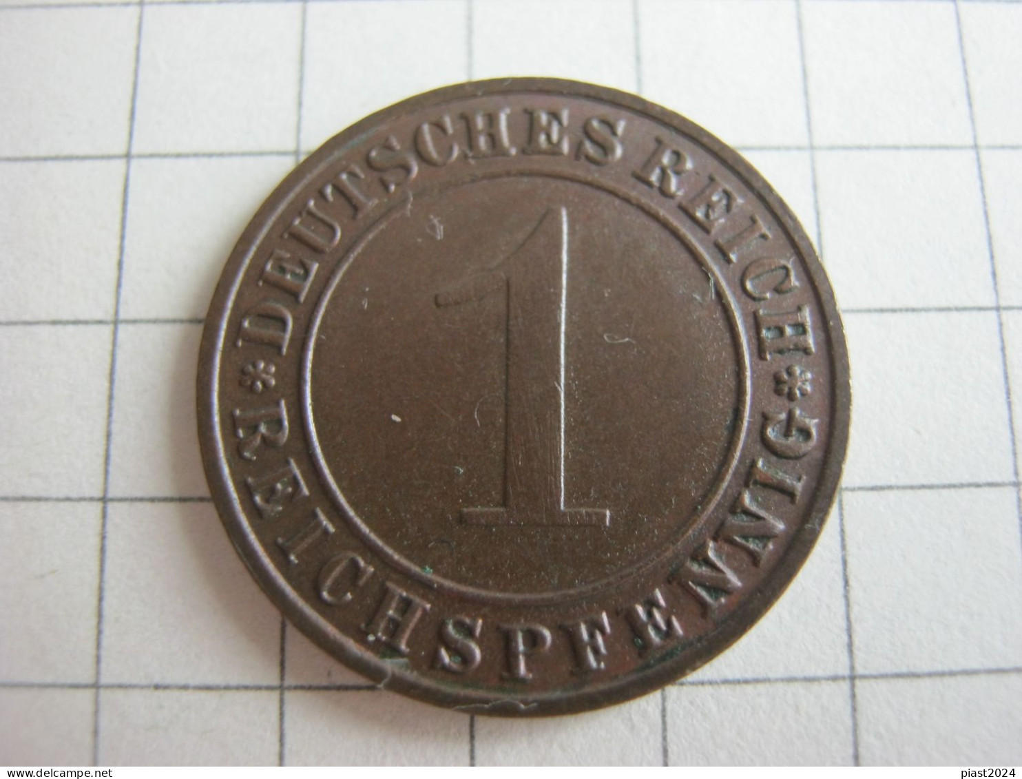 Germany 1 Reichspfennig 1936 D - 1 Rentenpfennig & 1 Reichspfennig