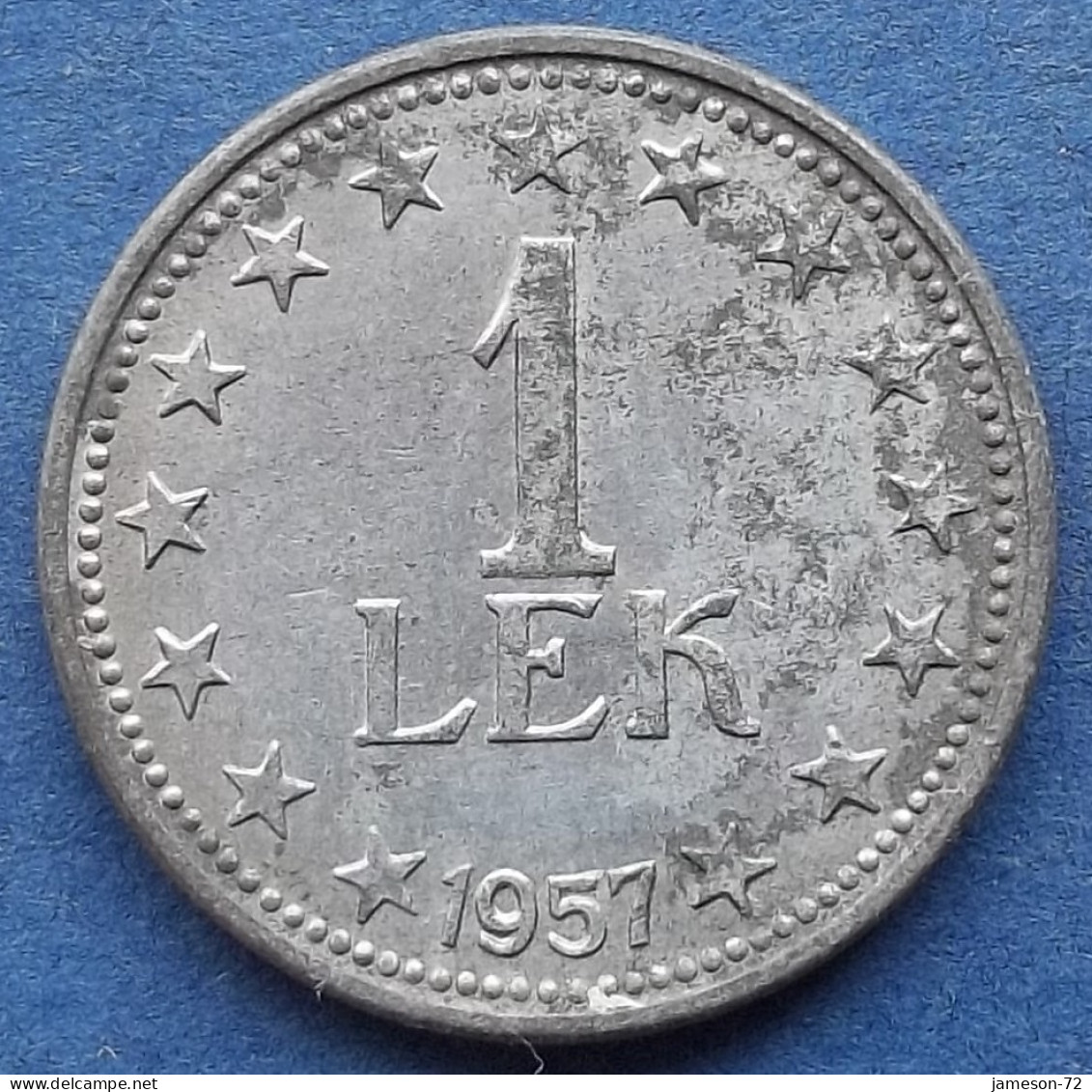 ALBANIA - 1 Lek 1957 KM# 36 Peoples Socialist Republic (1946-1992) - Edelweiss Coins - Albanie