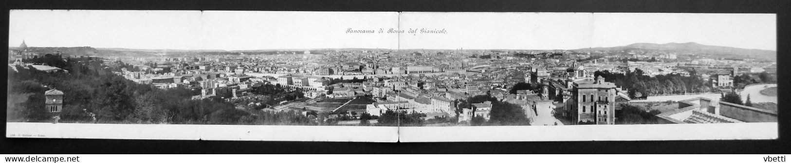 Italia / Italien / Italy: Panorama Di Roma Dal Gianicolo - Mehransichten, Panoramakarten