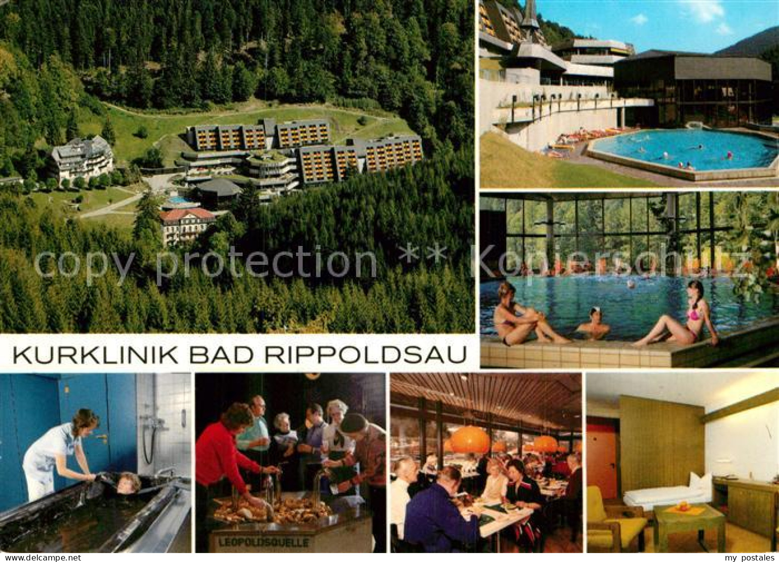 73008427 Bad Rippoldsau-Schapbach Kurklinik Fliegeraufnahme Frei Und Hallenbad M - Andere & Zonder Classificatie