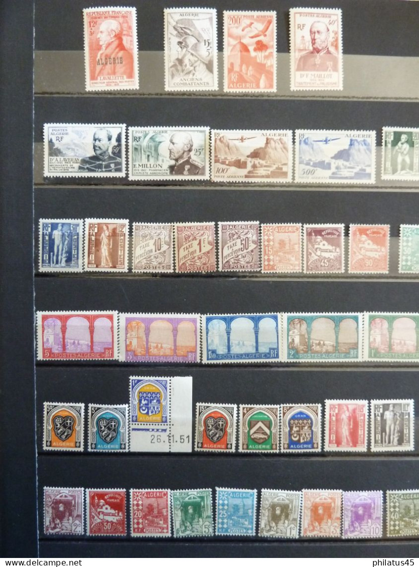 COLONIES FRANCAISES- ALGERIE LOT DE TIMBRES NEUFS ** - Collections, Lots & Series