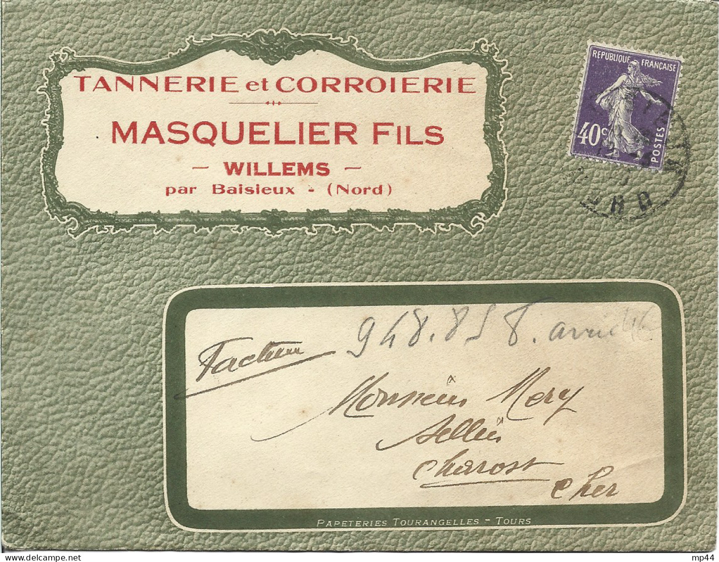 150  ---  59  WILLEMS, Par BAISIEUX   Masquelier Fils, Tannerie Et Corroierie - 1900 – 1949