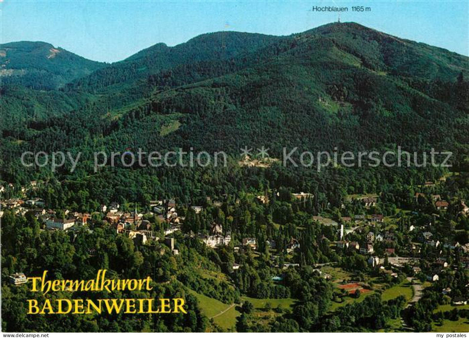 73005790 Badenweiler Fliegeraufnahme Mit Hochblauen Badenweiler - Badenweiler