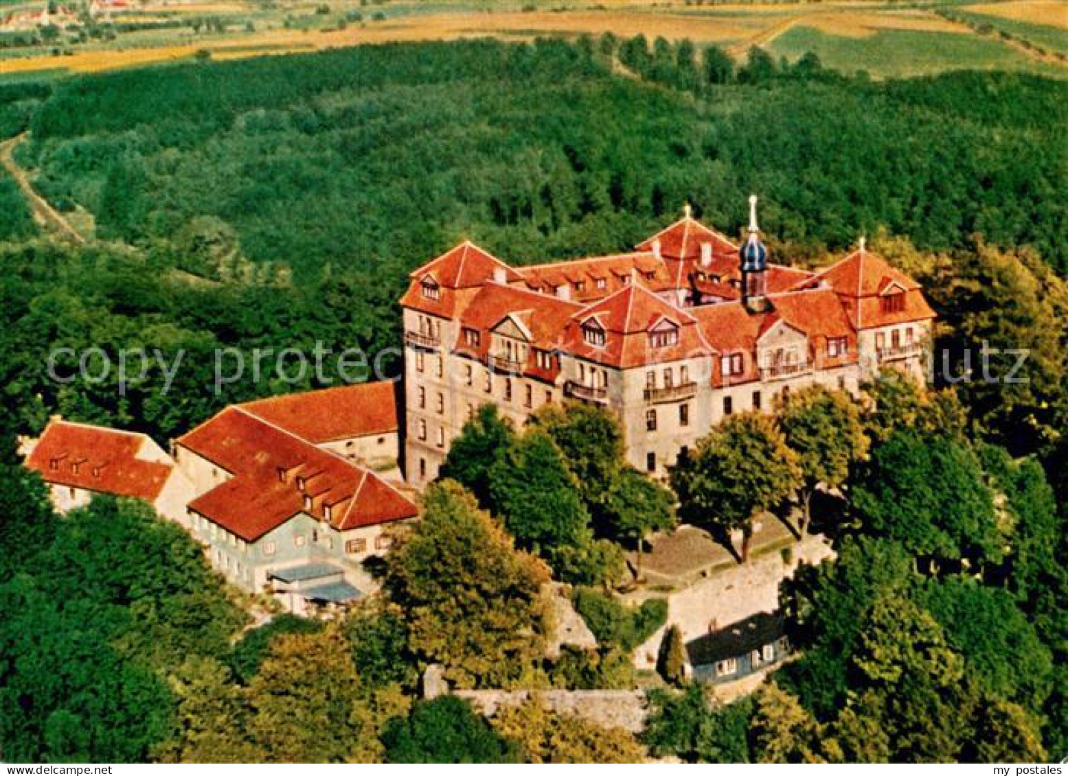 73005268 Bieberstein Sachsen Schloss Bieberstein Fliegeraufnahme  - Autres & Non Classés