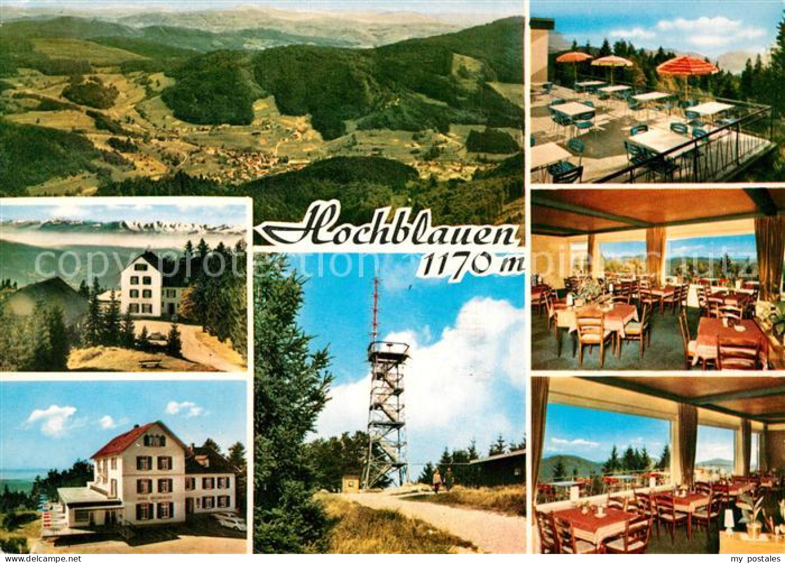 73005248 Badenweiler Fliegeraufnahme Hotel Hochblauen Terrasse Gastraeume Aussic - Badenweiler