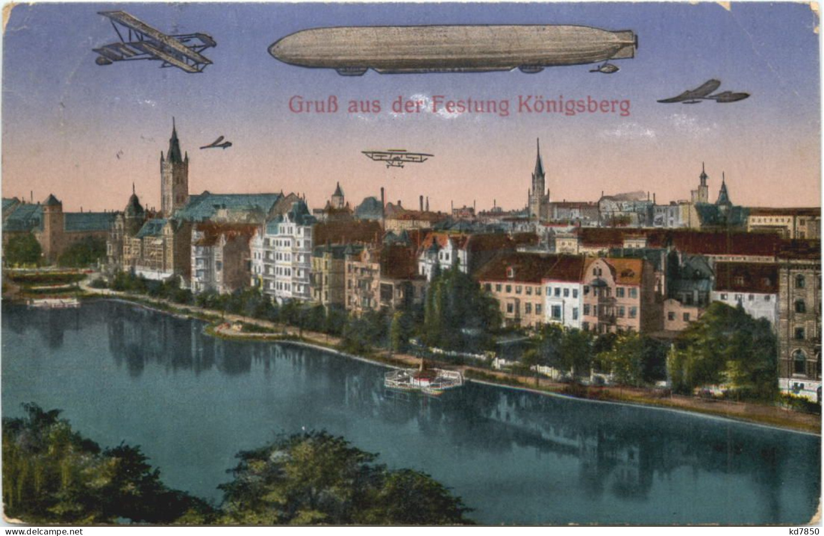 Gruss Aus Der Festung Königsberg - Zeppelin - Ostpreussen