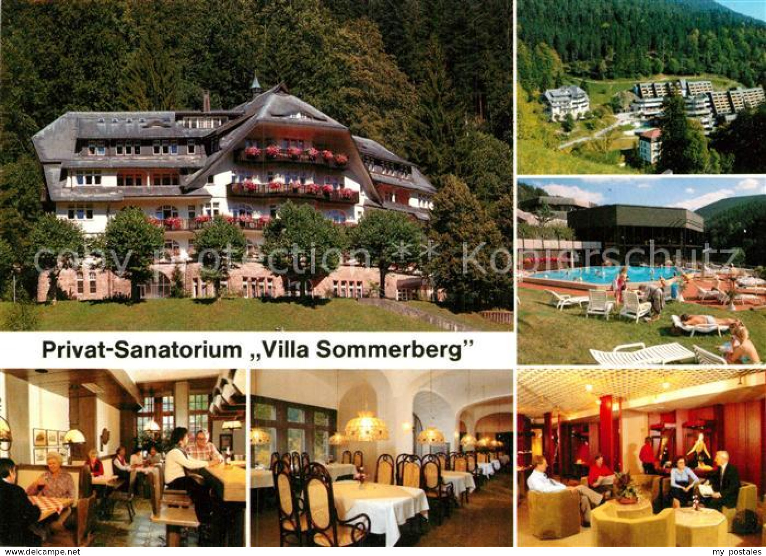 73005242 Bad Rippoldsau Schwarzwald Sanatorium Villa Sommerberg Schwimmbad Gastr - Andere & Zonder Classificatie