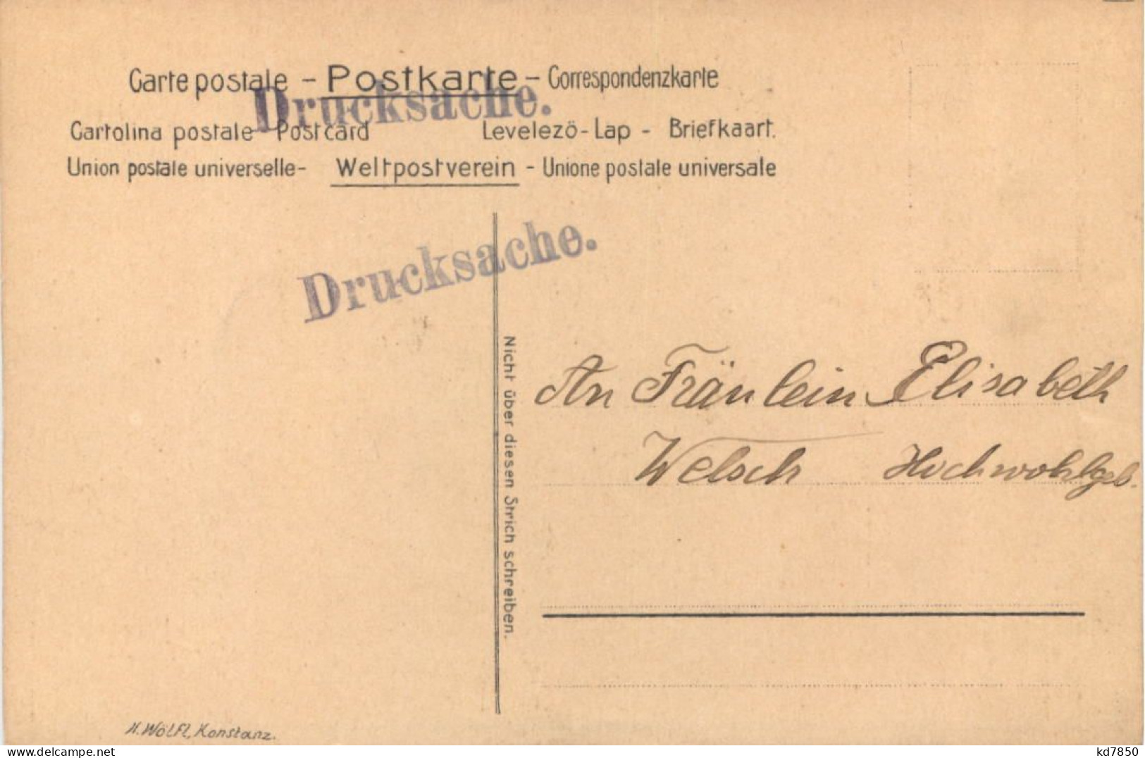 Konstanz - Einjährige 1907 - Studentika - Konstanz