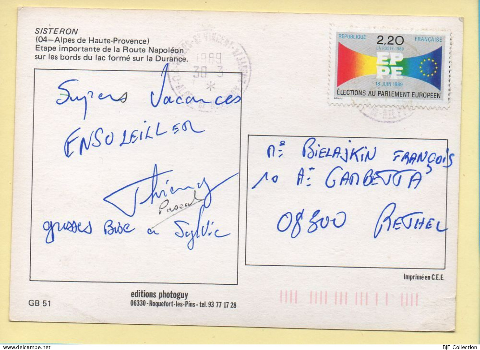 04. SISTERON – Etape Importante De La Route Napoléon (voir Scan Recto/verso) - Sisteron