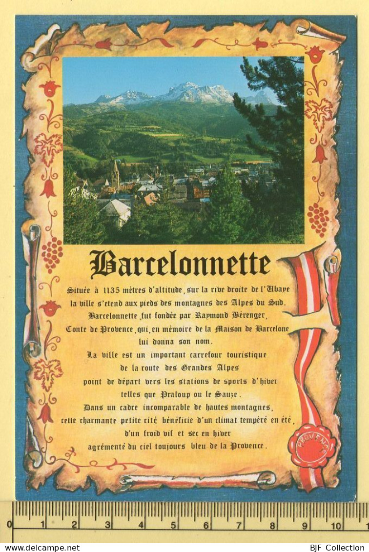 04. BARCELONETTE / Parchemin (voir Scan Recto/verso) - Barcelonnetta