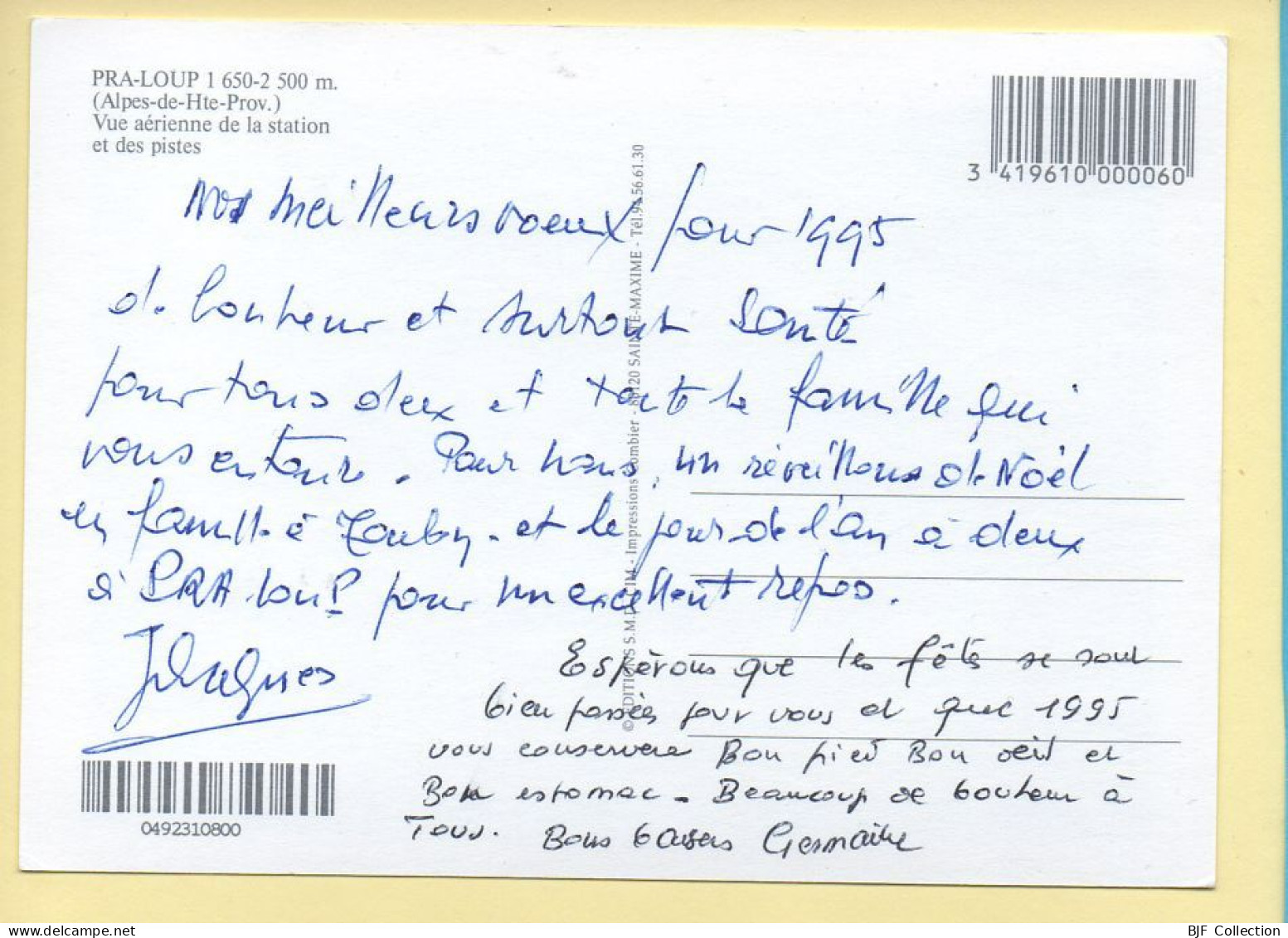 04. PRA-LOUP – Vue Aérienne De La Station Et Des Pistes (voir Scan Recto/verso) - Other & Unclassified