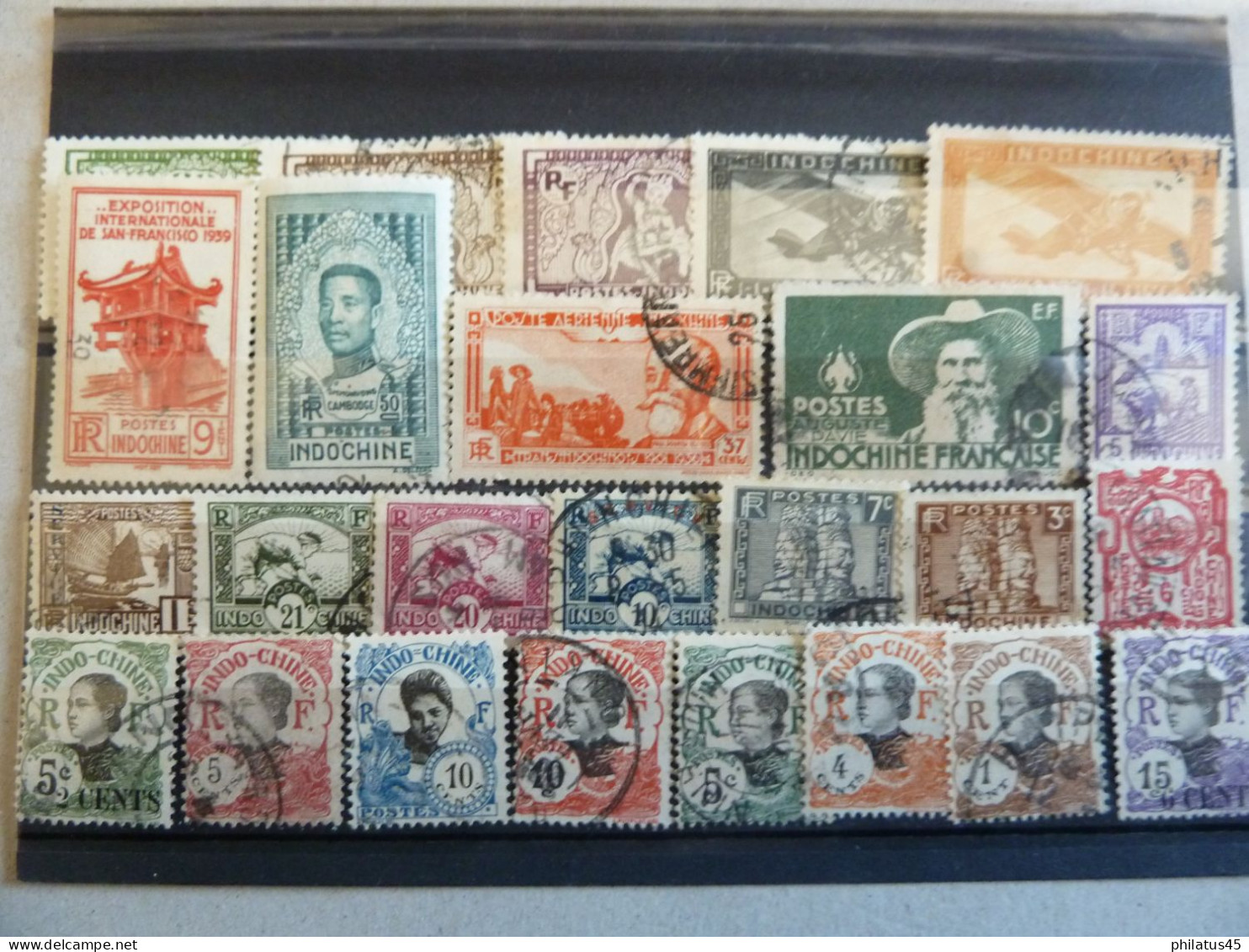 COLONIES FRANCAISES/INDOCHINE - LOT DE TIMBRES OBLITERES - Oblitérés