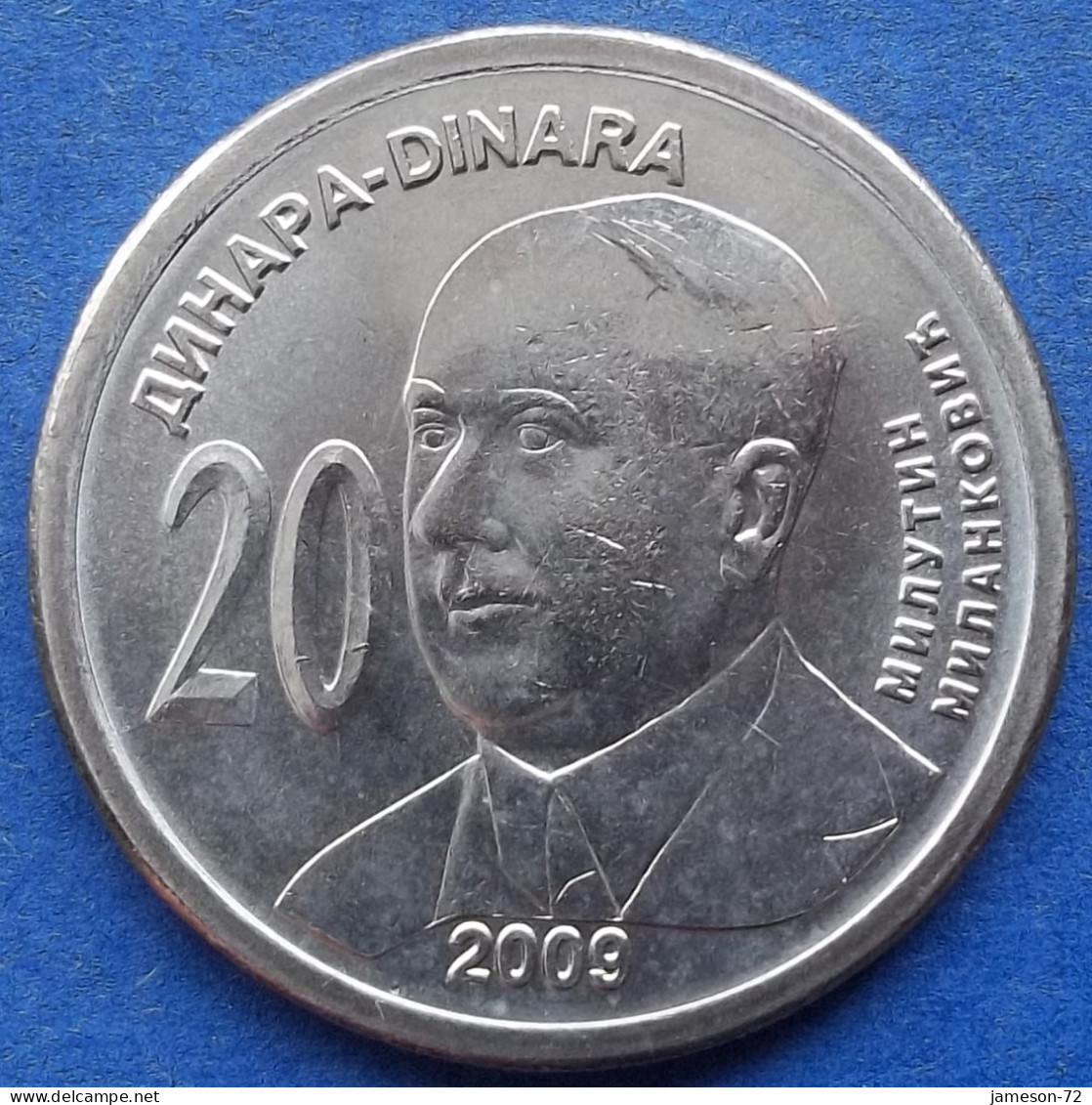 SERBIA - 20 Dinara 2009 "Milutin Milankovic" KM# 52 Republic (2003) - Edelweiss Coins - Serbien