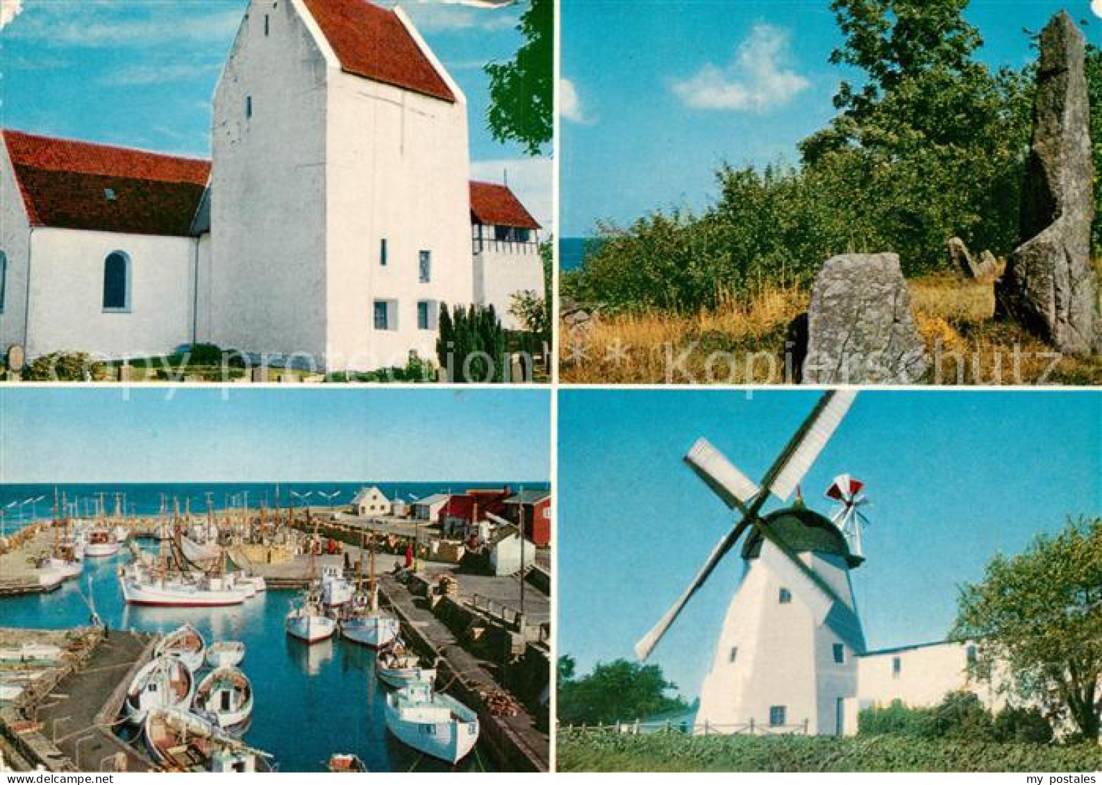 73002664 Bornholm Windmuehlen Hafen Bornholm - Denmark