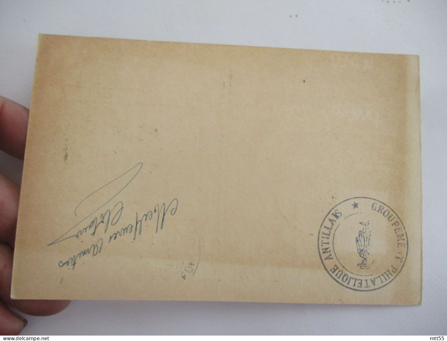 1947 FORT DE FRANCE  CM CARTE MAXIMUM JOURNEE TIMBRE - Briefe U. Dokumente
