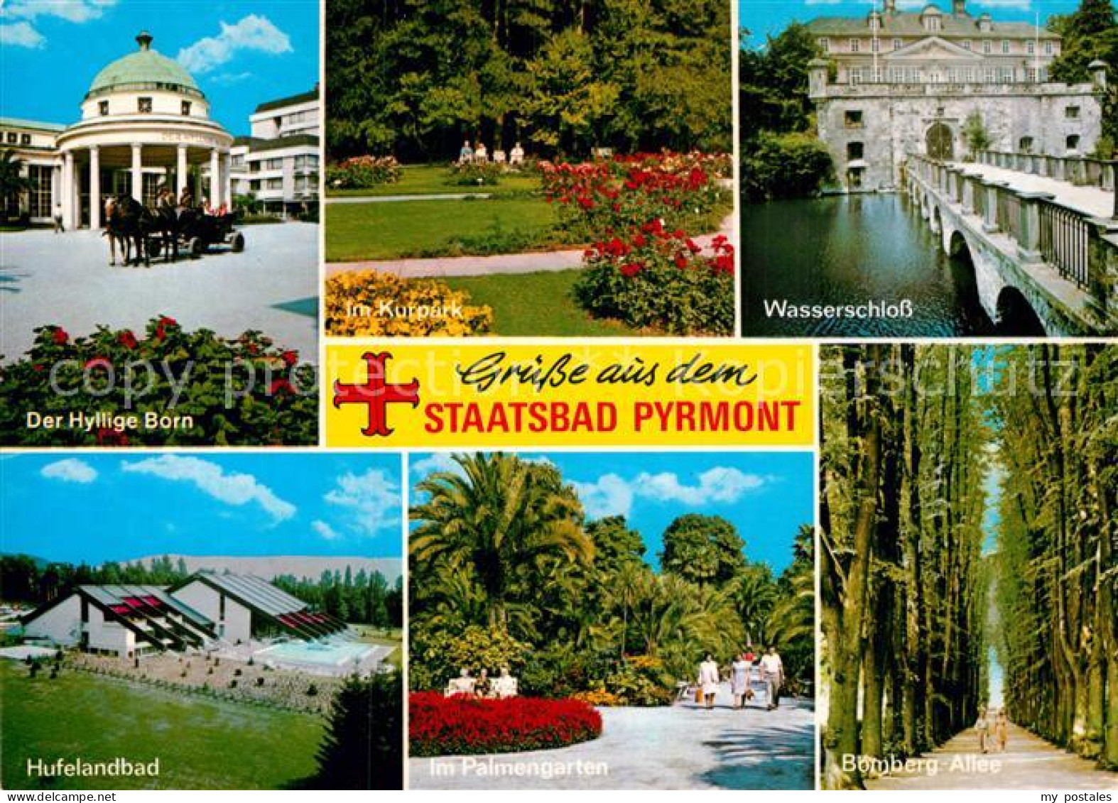 73001701 Bad Pyrmont Wasserschloss Der Hyllige Born Hufellandbad Palmengarten Ba - Bad Pyrmont