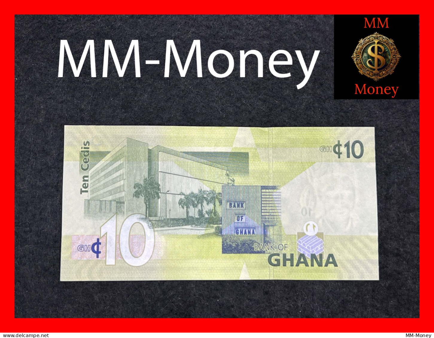 GHANA  10 Cedis   1.7.2014   P.  39    UNC - Ghana