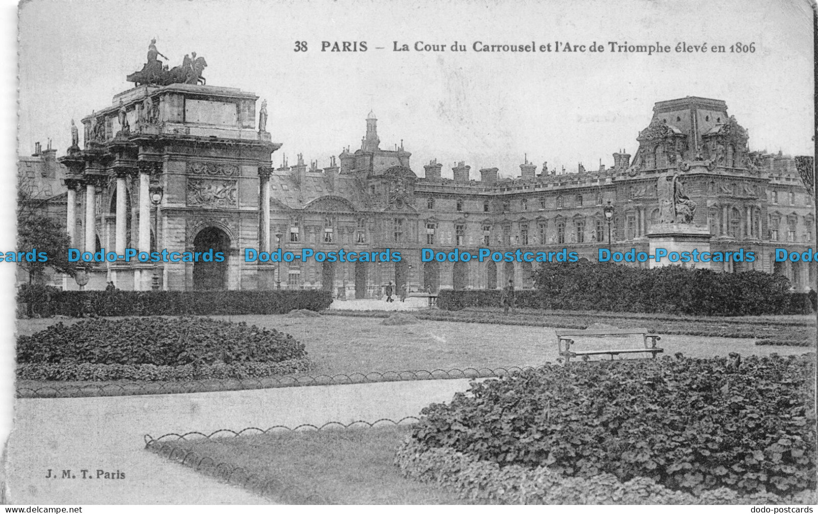 R076268 Paris. La Cour Du Carrousel Et LArc De Triomphe Eleve En 1806. J. M. Tat - World