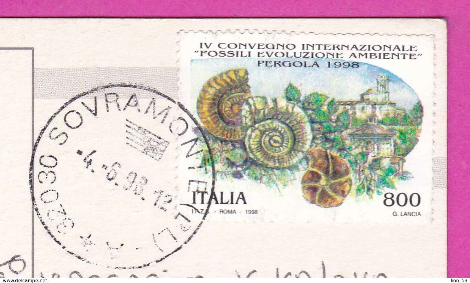 294038 / Italy - FELTRE 4 View PC 1998 USED 800 L. 4th International Meeting Fossils, Evolution And Environment - 1991-00: Poststempel