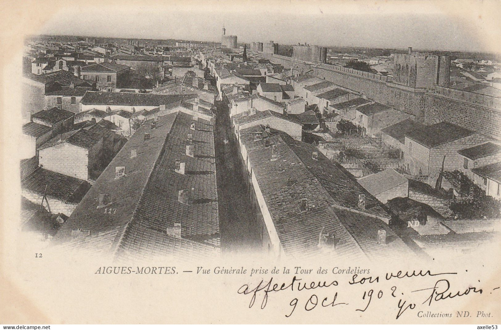 Aigues-Mortes (10460) Vue Générale Prise De La Tour Des Cordeliers - Aigues-Mortes