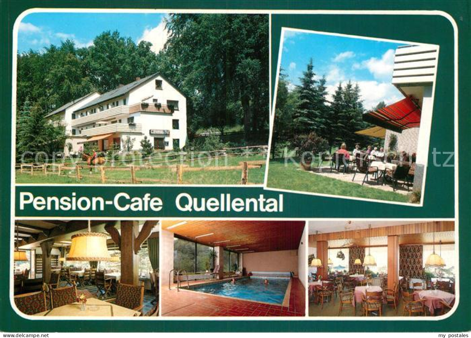 73000959 Bad Randringhausen Pension Cafe Quellental Hallenbad Speisesaal Terrass - Buende