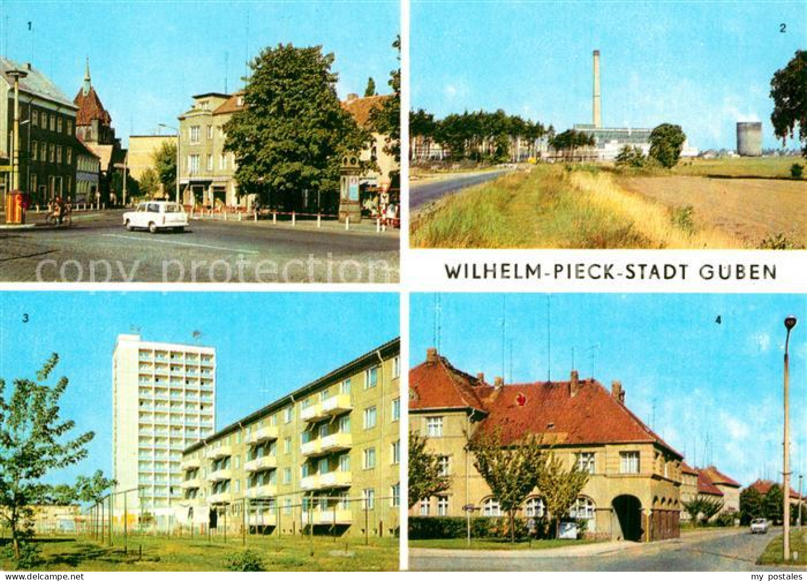 72996306 Guben Wilh Pieck Str VEB Chemiefaserkombinat Hochhaus In Obersprucke Ka - Guben