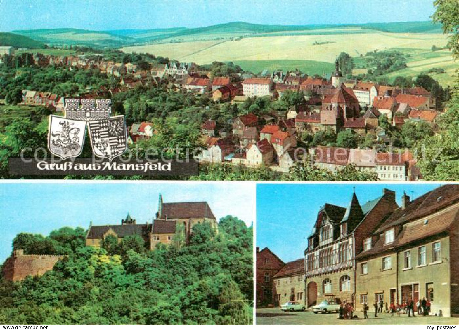 72996291 Mansfeld Suedharz Panorama Ehem Schloss Rathaus Mansfeld Suedharz - Mansfeld