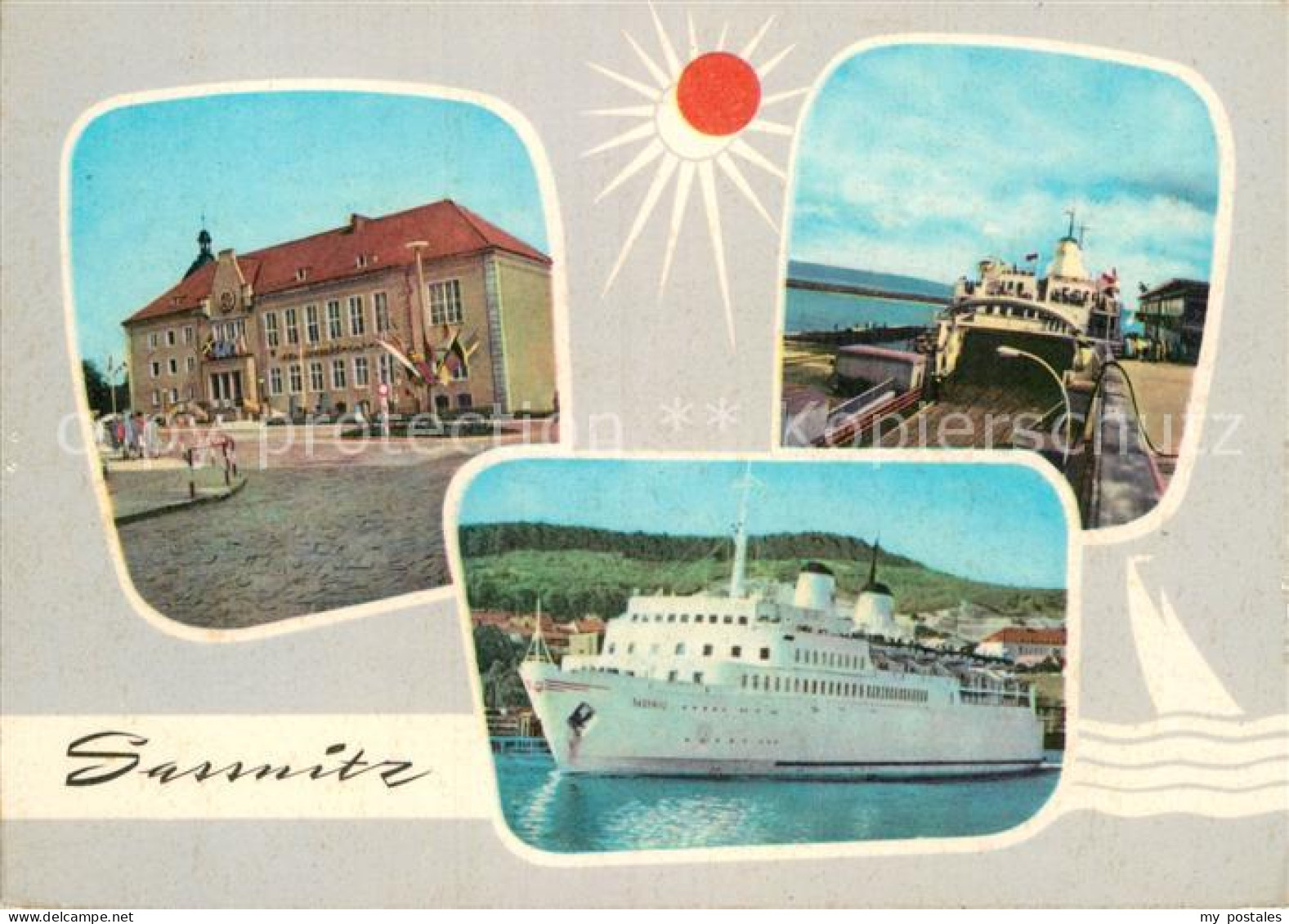 72996275 Sassnitz Ostseebad Ruegen Seemannsheim Faehrschiff Sassnitz Sassnitz Os - Sassnitz