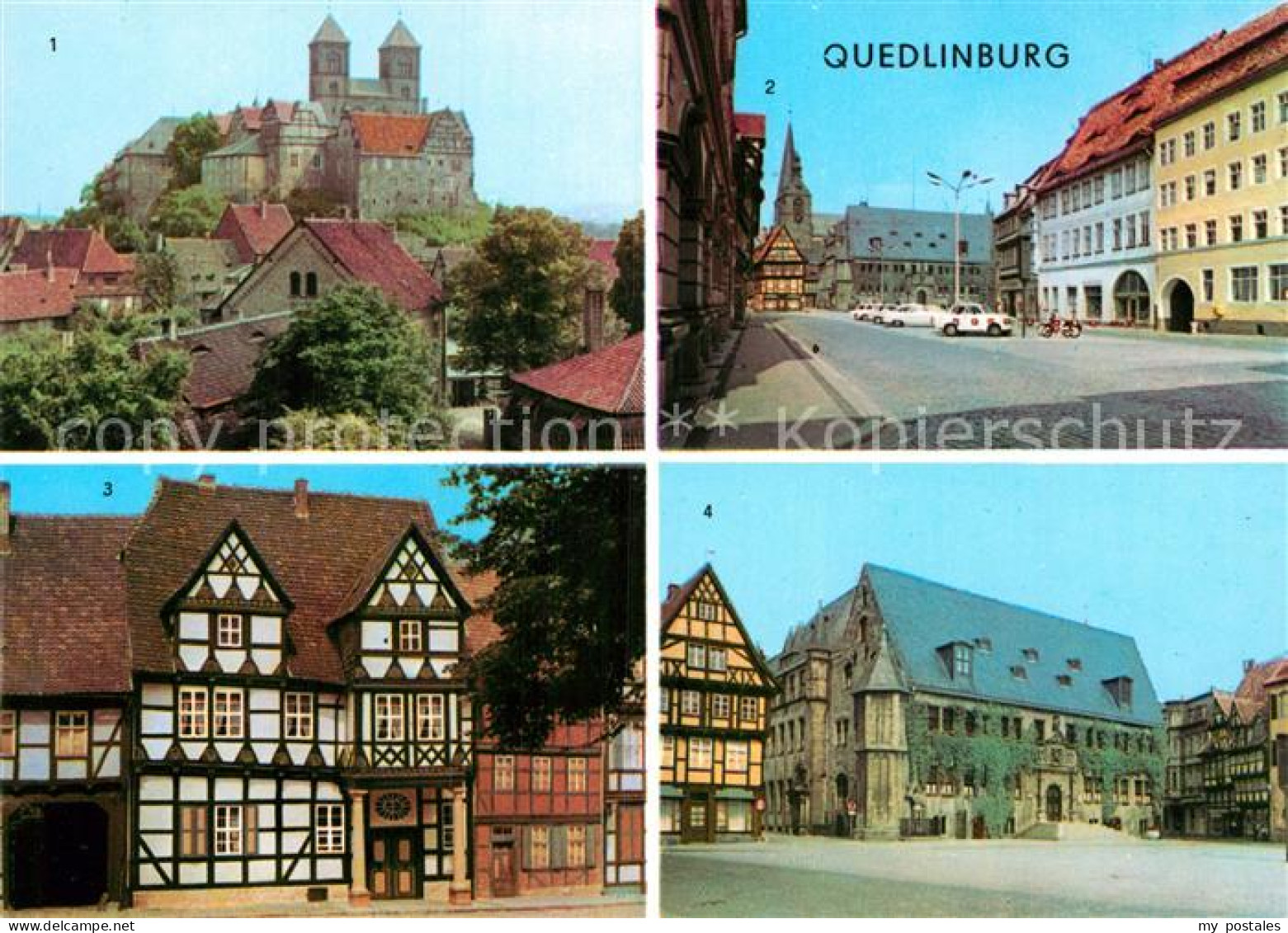 72996263 Quedlinburg Schloss Markt Klopstockhaus Rathaus Quedlinburg - Sonstige & Ohne Zuordnung