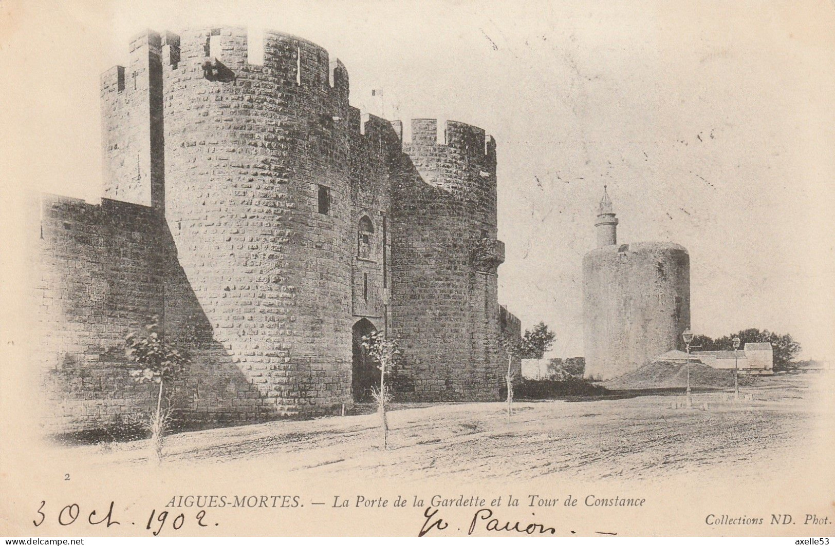 Aigues-Mortes (10463) La Porte De La Gardette Et La Tour De Constance - Aigues-Mortes