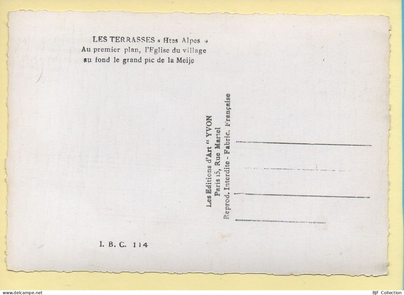 05. LES TERRASSES – L'Eglise Du Village / Au Fond Le Grand Pic De La Meije / CPSM (voir Scan Recto/verso) - Other & Unclassified