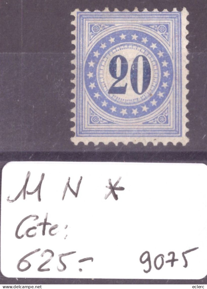 TAXE - No 11 N * ( NEUF AVEC CHARNIERE ) PAPIER MÊLE -  COTE: 625.- - Strafportzegels