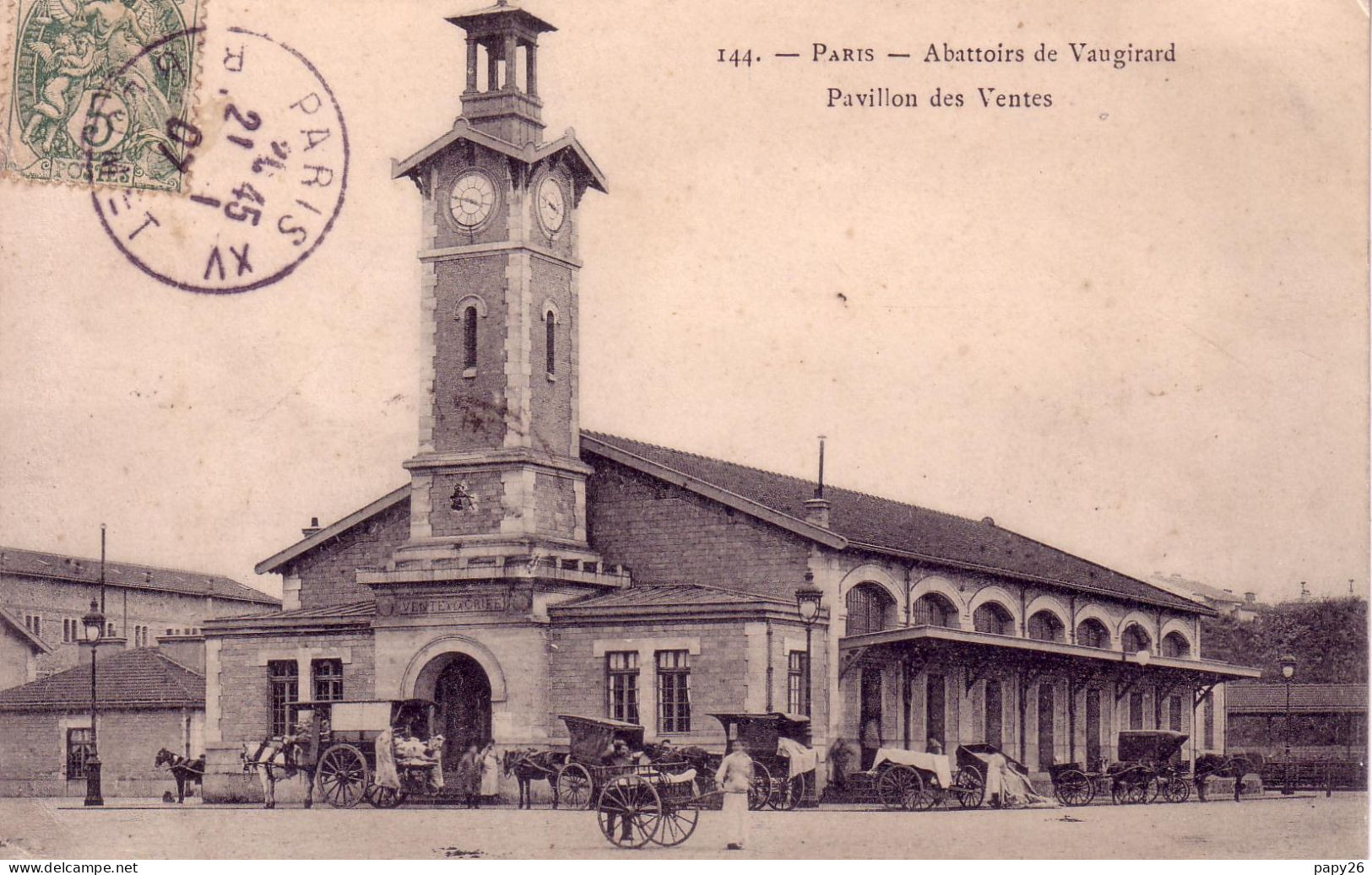 Cpa Paris Abattoirs De Vaugirard - Sonstige Sehenswürdigkeiten