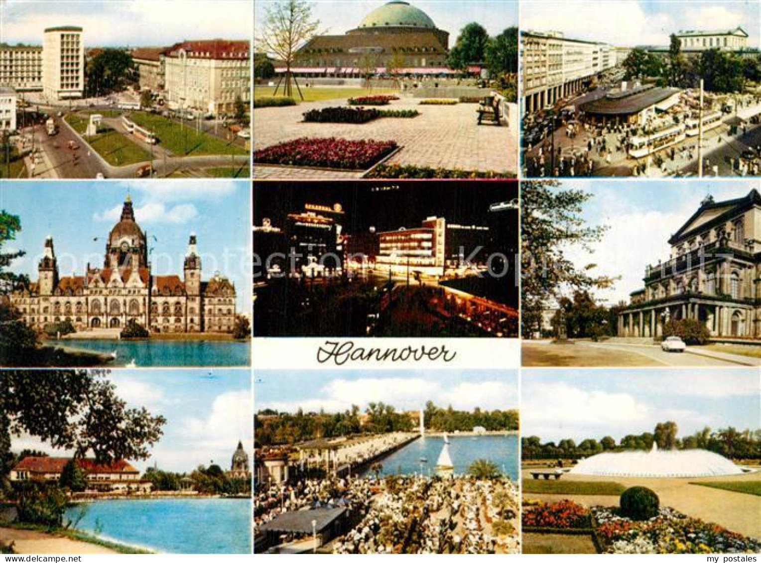 72993818 Hannover Schloss Freibad Teilansicht Park Hannover - Hannover