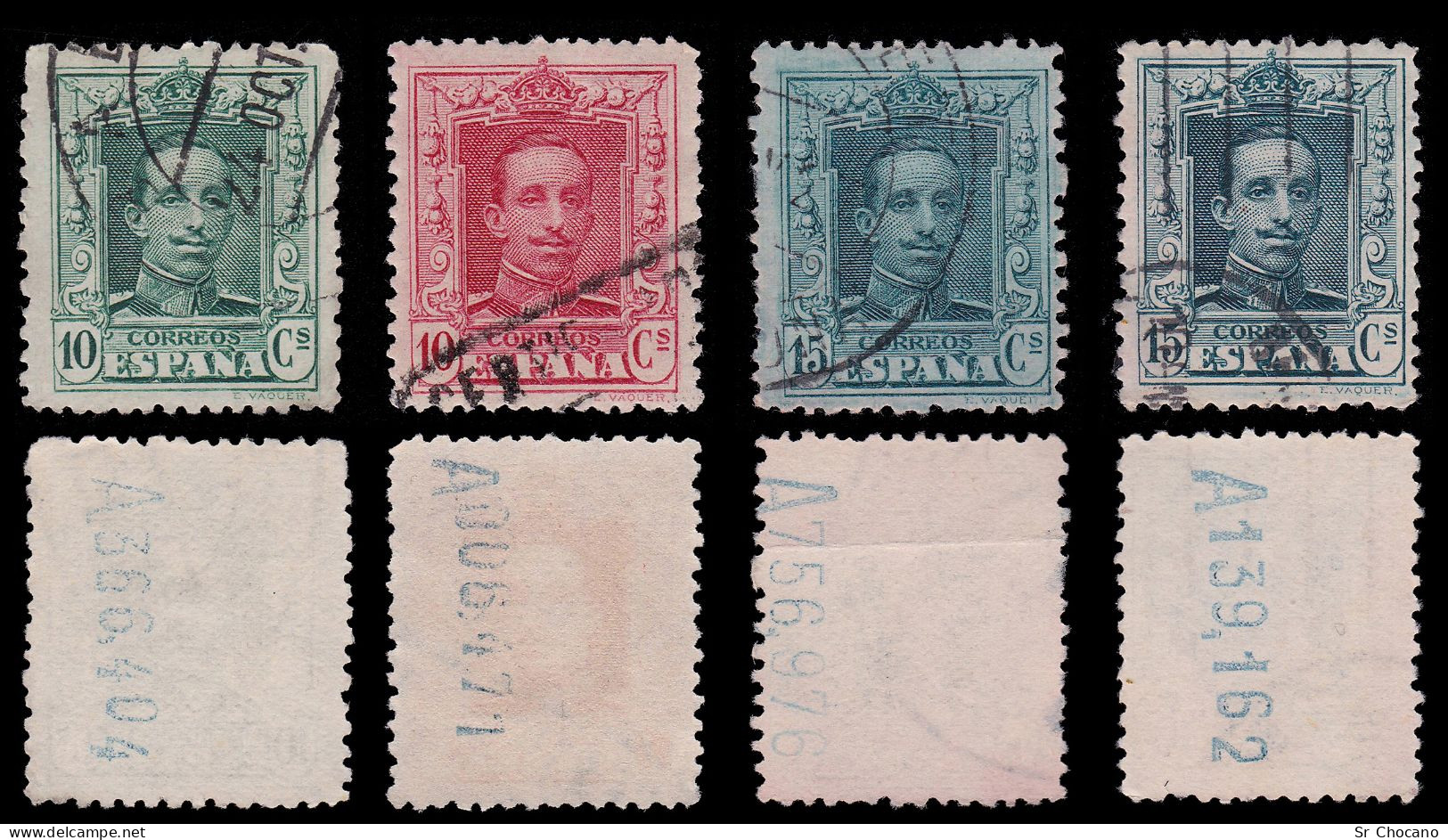 España. ALFONSO XIII. 1922-30.SERIE.Usado.Edifil 310-317A - Used Stamps