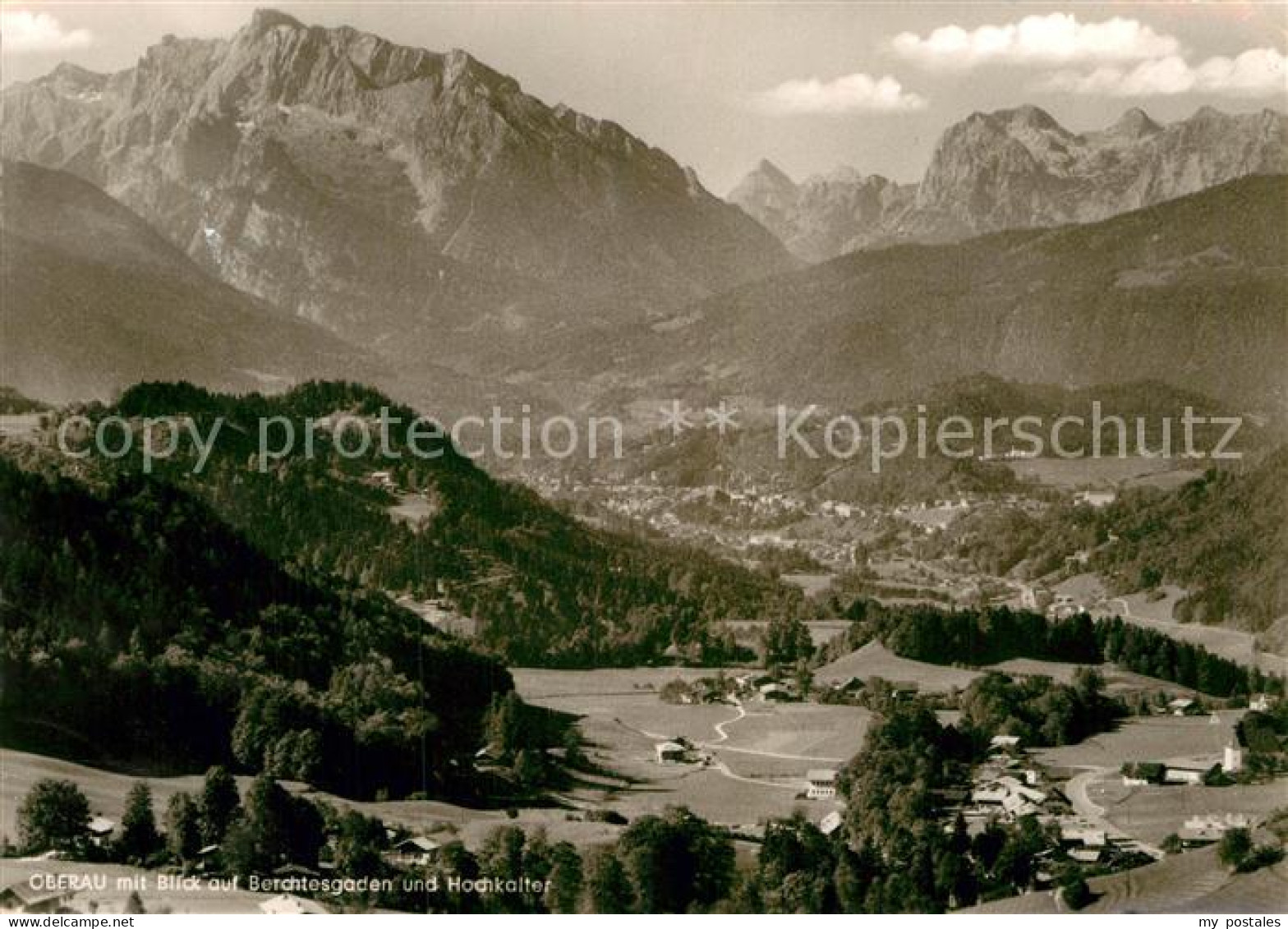 72993786 Oberau Berchtesgaden Panorama  Oberau Berchtesgaden - Berchtesgaden