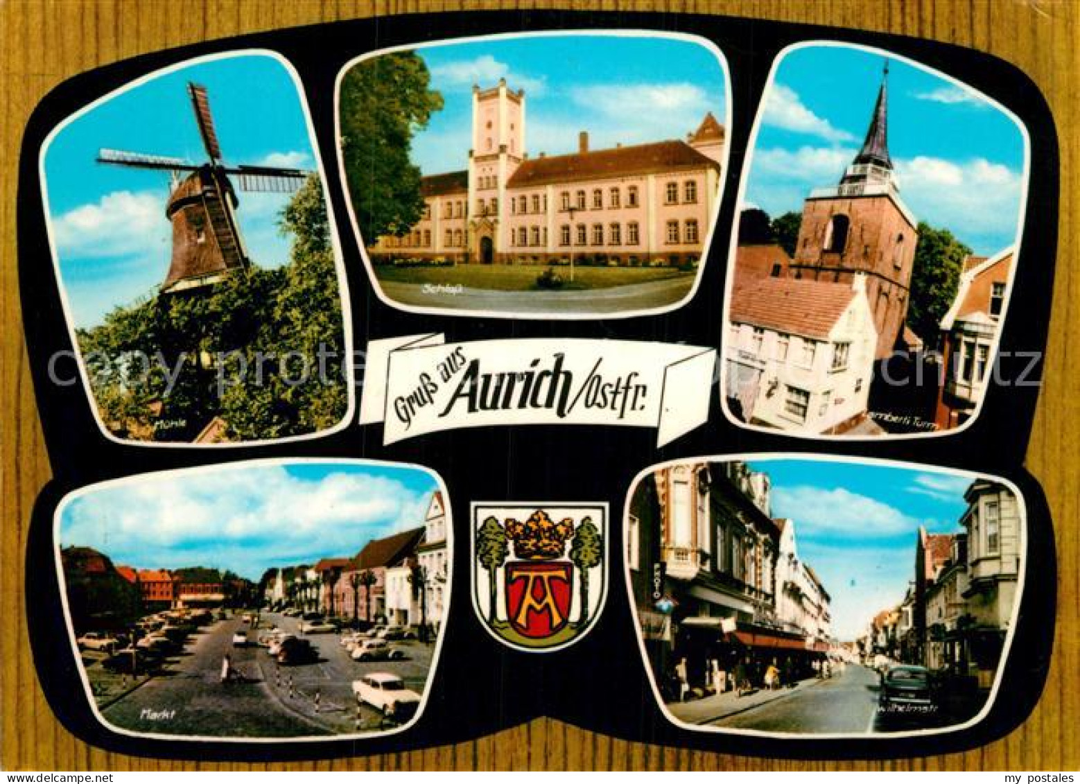 72993771 Aurich Ostfriesland Schloss Markt Muehle Lamberti Turm  Aurich Ostfries - Aurich
