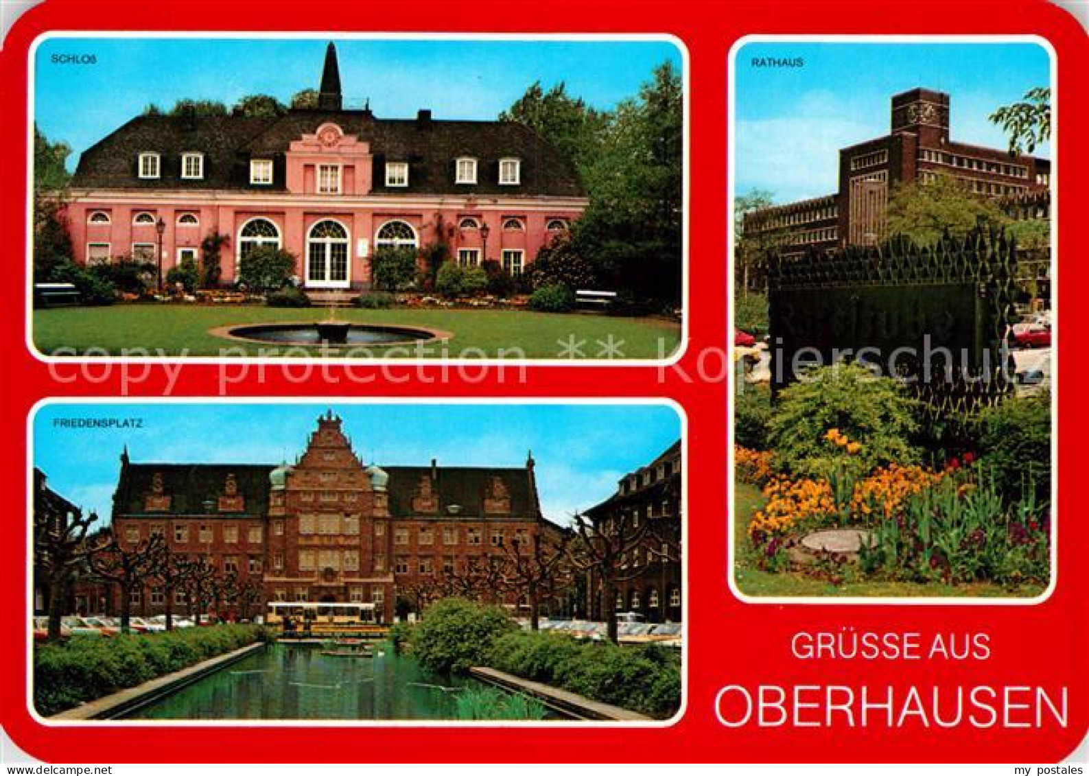 72993684 Oberhausen Schloss Friedensplatz Rathaus  Oberhausen - Oberhausen