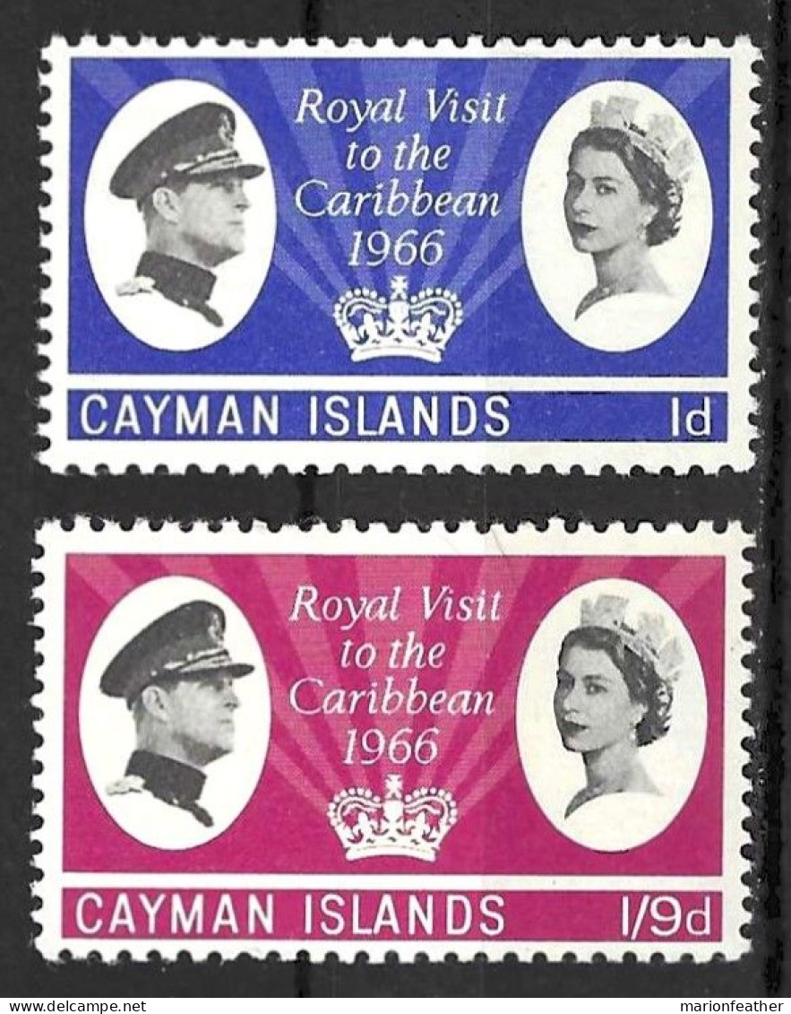 CAYMAN Is.....QUEEN ELIZABETH II...(1952-22..)...." 1966.."....OMNIBUS.....ROYAL VISIT..., SET OF 2.....MNH... - Cayman Islands