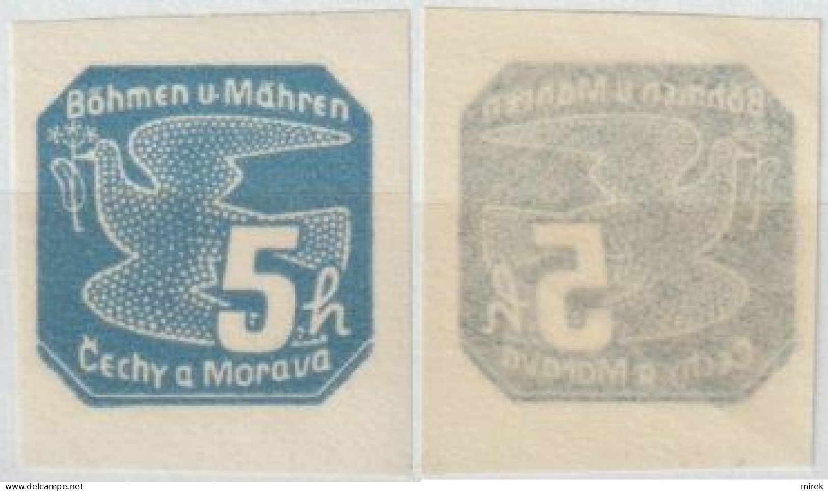 092/ Pof. NV 11, Translucent Paper - Unused Stamps