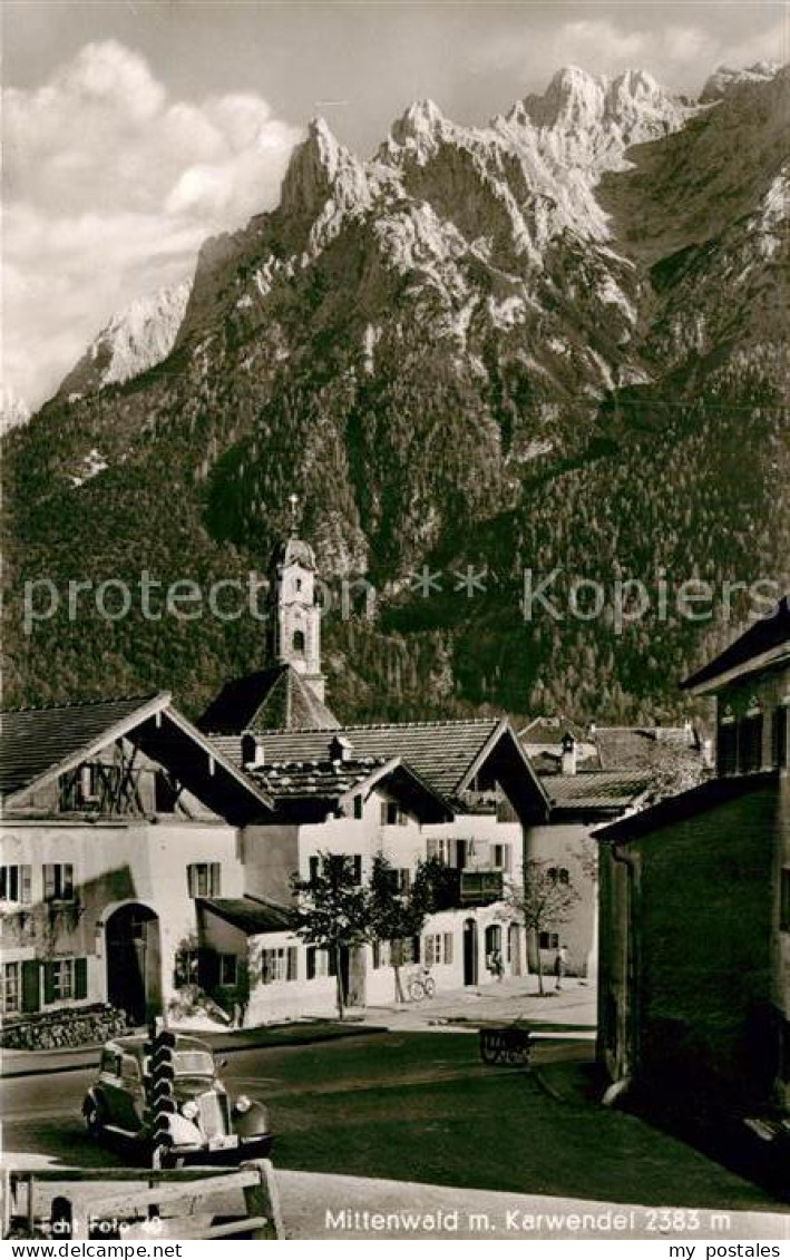 72992559 Mittenwald Bayern Kirche Karwendel Mittenwald Bayern - Mittenwald