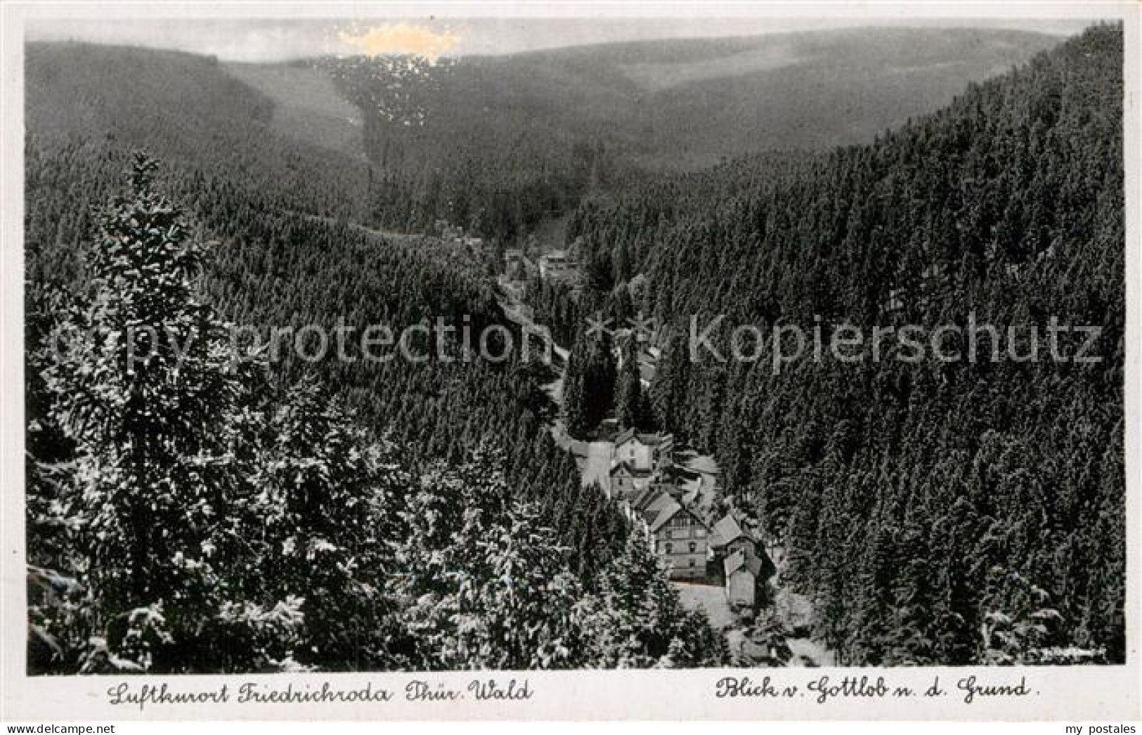 72992540 Friedrichroda Blick Vom Gottlob Friedrichroda - Friedrichroda