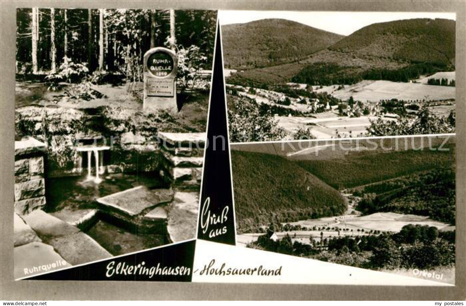 72992532 Elkeringhausen Ruhrquelle Panorama  Elkeringhausen - Winterberg