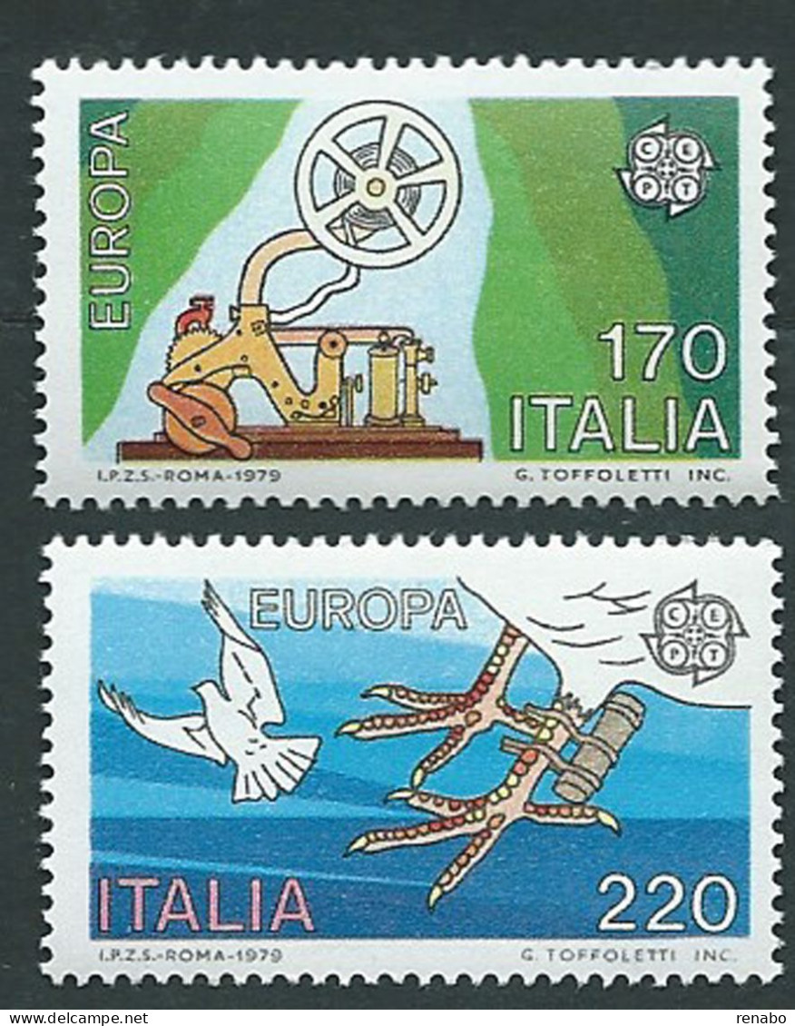 Italia 1979; EUROPA CEPT: Storia Della Posta. Serie Completa. - 1971-80: Mint/hinged