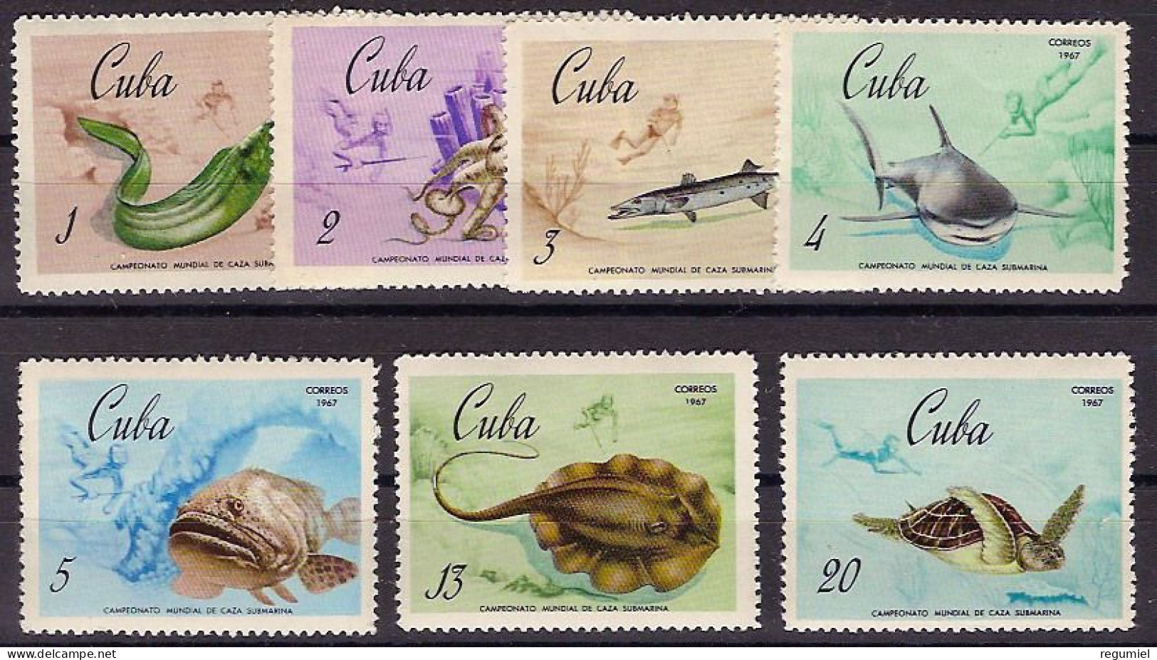 Cuba 1158/1164 ** MNH. 1967 - Unused Stamps