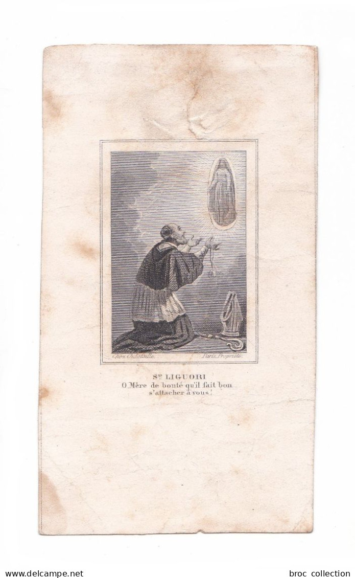 Saint Alphonse De Liguori Et Vierge Marie, éd. Ch. Letaille - Andachtsbilder