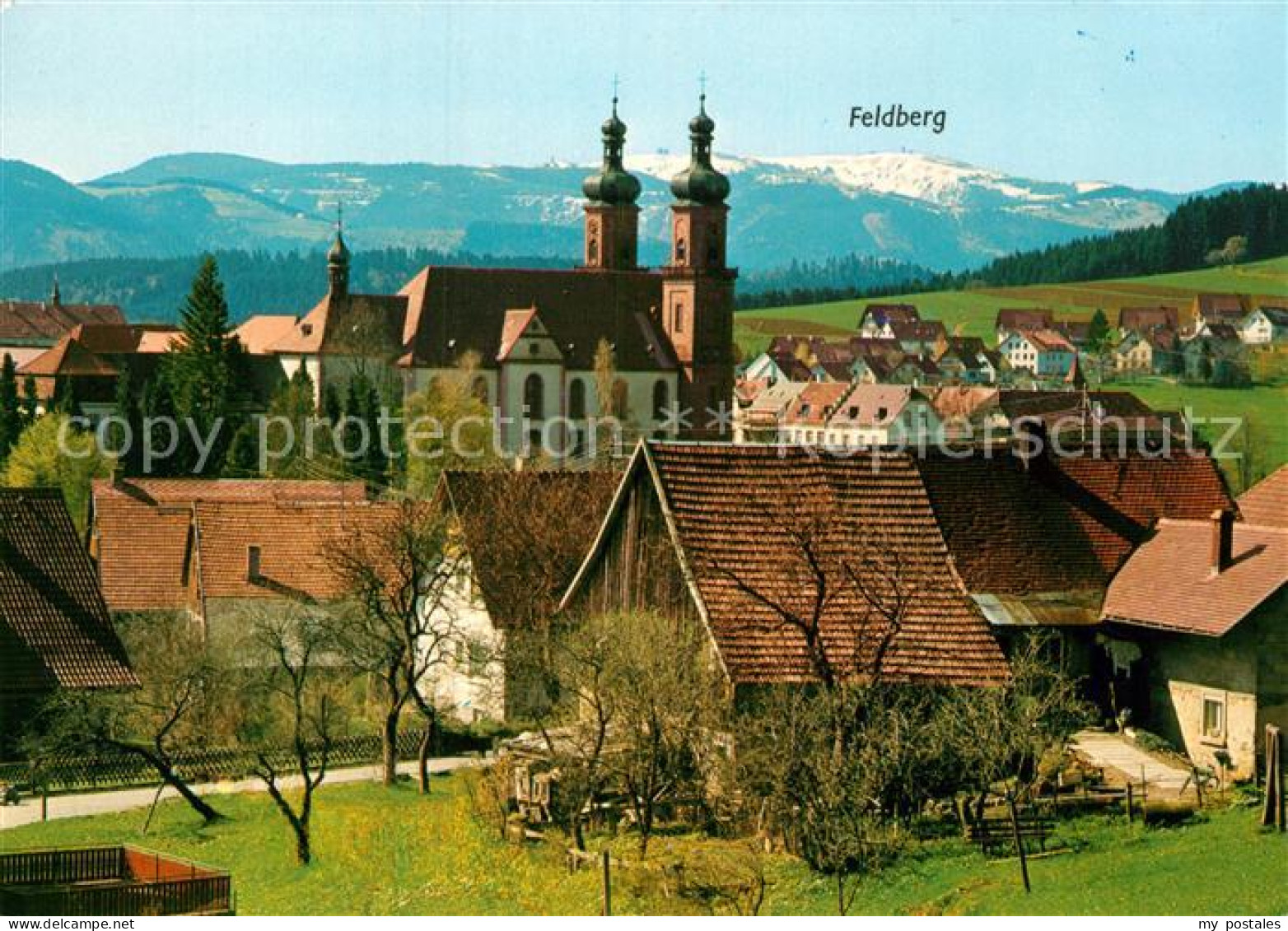 72992327 St Peter Schwarzwald Kirche Mit Feldberg St Peter Schwarzwald - St. Peter