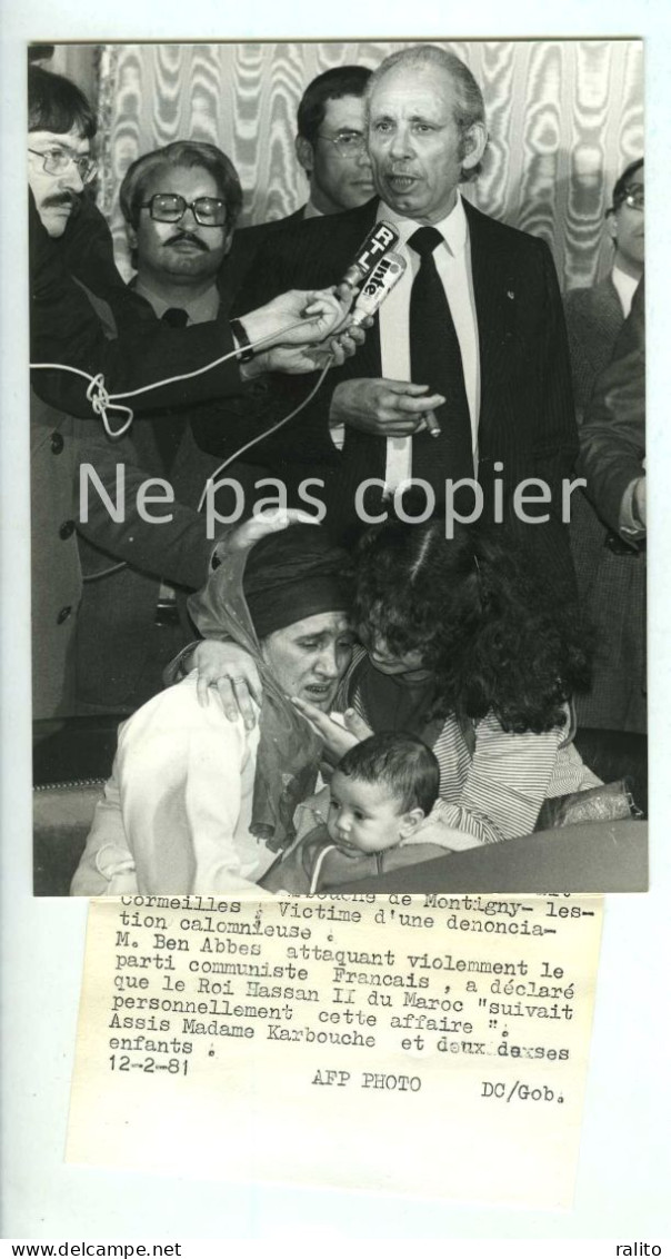 YOUSSEF BEN ABBES 1981 Ambassadeur Du Maroc En France, PARIS - Otros & Sin Clasificación