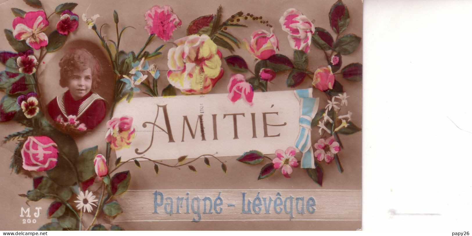 Cpa Parigné Lévêque Amitié - Other & Unclassified